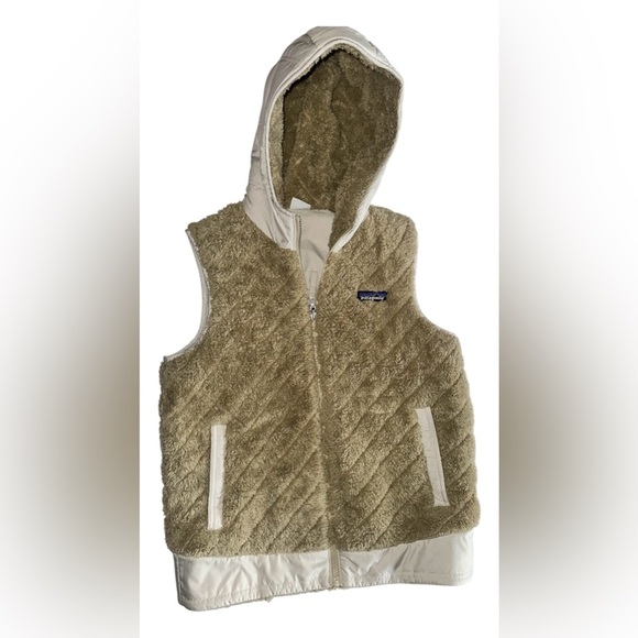 Patagonia Women Reversible Los Gatos Hooded Vest Calcium size S - Picture 3 of 8